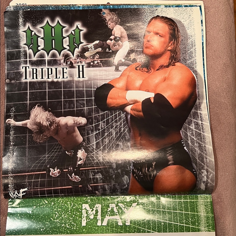 Vintage WWF World Wrestling Federation 16- Month Calendar 2001 - Picture 6 of 13